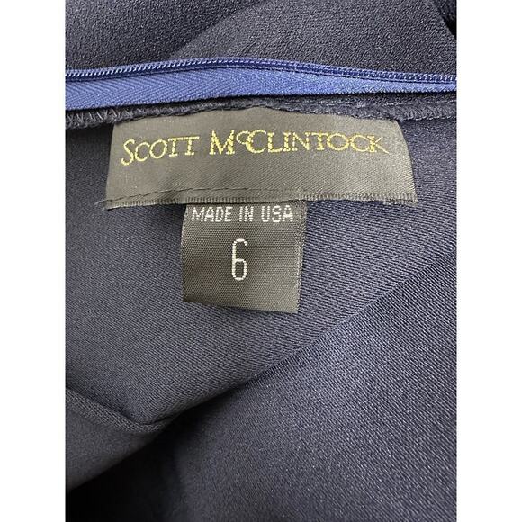 Scott McClintock Skirt Set Jacket 3 Piece Set Women's Navy Blue Size 6 - Picture 11 of 12